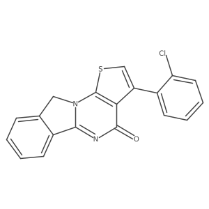 3-(2-chlorophenyl)thieno[3',2':5,6]pyrimido[2,1-a]isoindol-4(10H)-one结构式