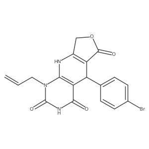 8-(4-Bromophenyl)-13-(prop-2-en-1-yl)-5-oxa-2,11,13-triazatricyclo[7.4.0.0^{3,7}]trideca-1(9),3(7)-diene-6,10,12-trione结构式