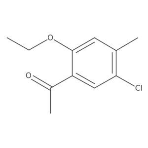 1-(5-Chloro-2-ethoxy-4-methylphenyl)ethanone Structure