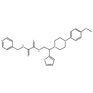 N''-[2-(2-furyl)-2-[4-(4-methoxyphenyl)piperazino]ethyl]-N-(4-pyridylmethyl)oxamide结构式