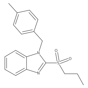 1-(4-methylbenzyl)-2-(propylsulfonyl)-1H-benzo[d]imidazole Structure