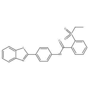 N-(4-(benzo[d]thiazol-2-yl)phenyl)-2-(ethylsulfonyl)benzamide Structure