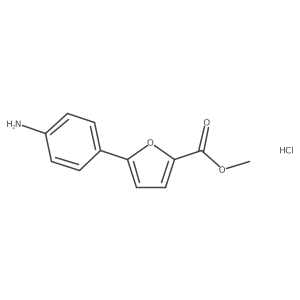 Methyl 5-(4-aminophenyl)-2-furoate hydrochloride结构式