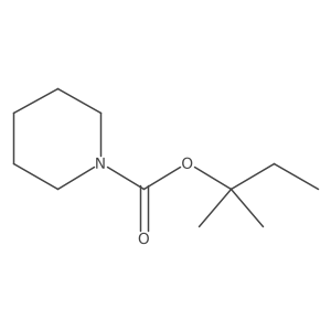 1,1-Dimethylpropyl 1-piperidinecarboxylate Structure
