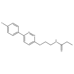 N-(2-((6-(4-fluorophenyl)pyridazin-3-yl)oxy)ethyl)propionamide Structure