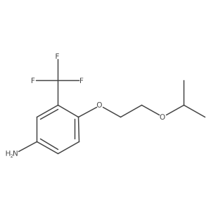 4-(2-Isopropoxy-ethoxy)-3-(trifluoromethyl)aniline Structure