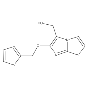 6-(2-Thienylmethoxy)imidazo[2,1-b]thiazole-5-methanol结构式