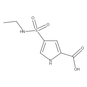 4-(ethylsulfamoyl)-1H-pyrrole-2-carboxylic acid Structure