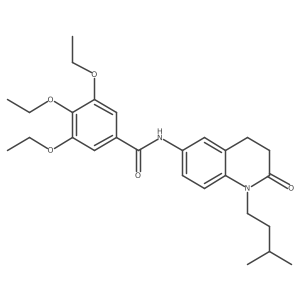 3,4,5-triethoxy-N-(1-isopentyl-2-oxo-1,2,3,4-tetrahydroquinolin-6-yl)benzamide Structure