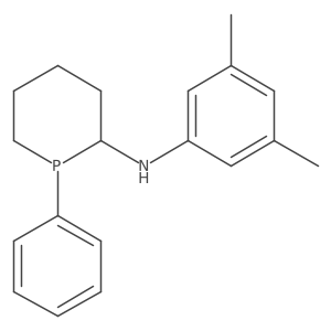 (1S,2S)-N-(3,5-Dimethylphenyl)-1-phenylphosphinan-2-amine结构式