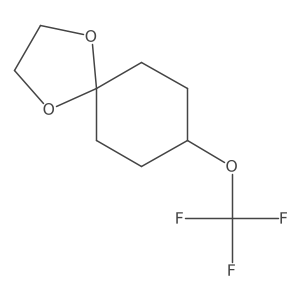 1,4-Dioxaspiro[4.5]decane, 8-(trifluoromethoxy)- Structure