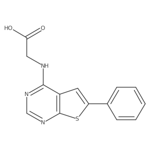 2-((6-Phenylthieno[2,3-d]pyrimidin-4-yl)amino)acetic acid结构式