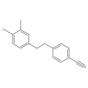 4-[(4-Chloro-3-methylphenoxy)methyl]benzonitrile Structure
