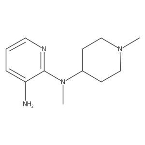 N2-methyl-N2-(1-methylpiperidin-4-yl)pyridine-2,3-diamine结构式