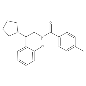 N-[2-(2-chlorophenyl)-2-(pyrrolidin-1-yl)ethyl]-4-methylbenzamide Structure