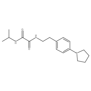 N1-isopropyl-N2-(4-(pyrrolidin-1-yl)phenethyl)oxalamide Structure