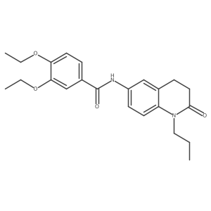 3,4-diethoxy-N-(2-oxo-1-propyl-1,2,3,4-tetrahydroquinolin-6-yl)benzamide Structure