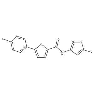 5-(4-fluorophenyl)-N-(5-methylisoxazol-3-yl)oxazole-2-carboxamide结构式