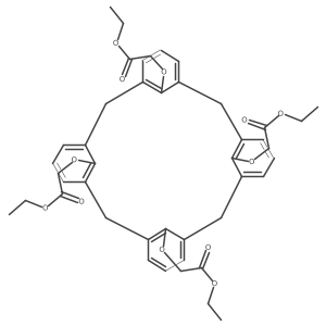 1,2,3,4-Tetrakis(methoxycarbonylethoxy)calix[4]arene结构式