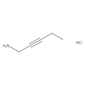pent-2-yn-1-amine;hydrochloride Structure