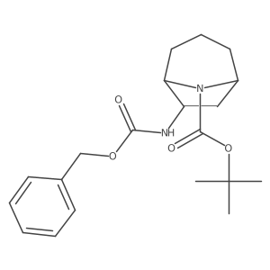 Rel-tert-butyl (1R,5S,6R)-6-(((benzyloxy)carbonyl)amino)-8-azabicyclo[3.2.1]octane-8-carboxylate结构式