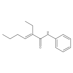 2-Ethyl-N-phenyl-2-hexenamide结构式