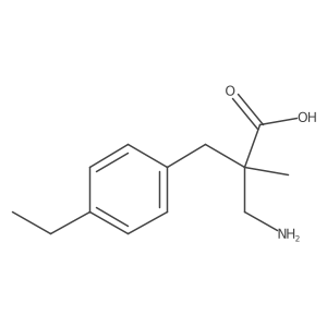 3-Amino-2-[(4-ethylphenyl)methyl]-2-methylpropanoic acid Structure