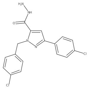 1-(4-Chlorobenzyl)-3-(4-chlorophenyl)-1H-pyrazole-5-carbohydrazide Structure