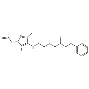 1-[[2-[[3,5-Dimethyl-1-(2-propen-1-yl)-1H-pyrazol-4-yl]amino]ethyl]amino]-3-phenoxy-2-propanol Structure