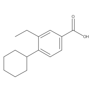 4-Cyclohexyl-3-ethylbenzoic acid结构式