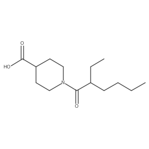 1-(2-Ethylhexanoyl)piperidine-4-carboxylic acid Structure