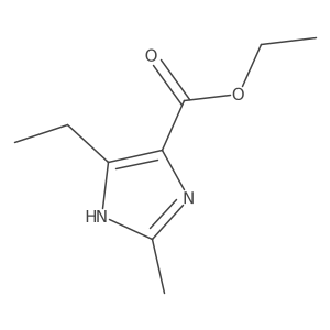 4-Ethyl-2-methyl-1H-imidazole-5-carboxylic acid ethyl ester Structure