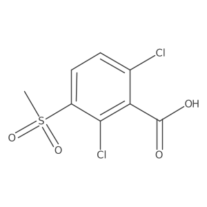 2,6-Dichloro-3-methanesulfonylbenzoic acid Structure