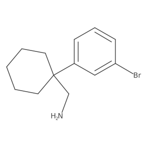 [1-(3-Bromophenyl)cyclohexyl]methanamine结构式