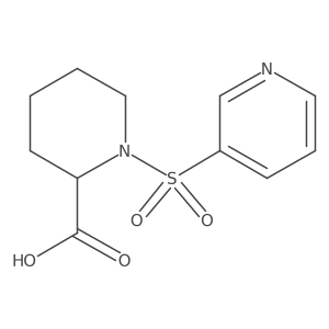 1-(Pyridin-3-ylsulfonyl)piperidine-2-carboxylic acid Structure