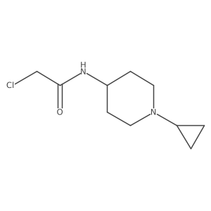 2-chloro-N-(1-cyclopropylpiperidin-4-yl)acetamide Structure