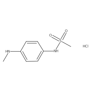 N-[4-(methylamino)phenyl]methanesulfonamide hydrochloride Structure