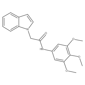 2-(1H-indol-1-yl)-N-(3,4,5-trimethoxyphenyl)acetamide结构式