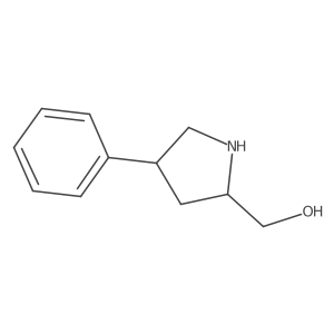 [(2S,4R)-4-phenylpyrrolidin-2-yl]methanol结构式