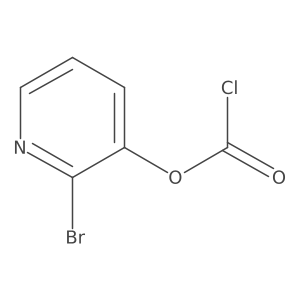 Carbonochloridic acid, 2-bromo-3-pyridinyl ester结构式