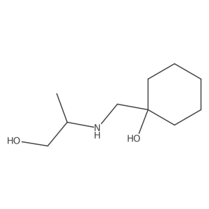 1-{[(1-Hydroxypropan-2-yl)amino]methyl}cyclohexan-1-ol Structure