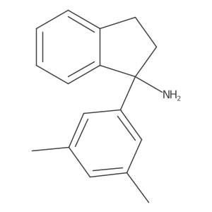 1-(3,5-Dimethylphenyl)-2,3-dihydro-1H-inden-1-amine结构式