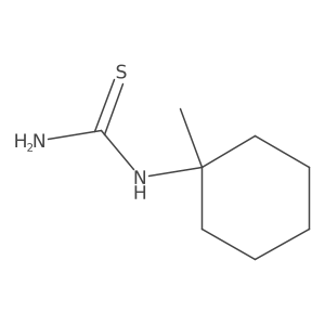 (1-Methylcyclohexyl)thiourea Structure