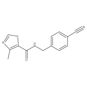n-(4-Cyanobenzyl)-4-methylthiazole-5-carboxamide结构式