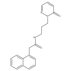 2-(naphthalen-1-yl)-N-(3-(6-oxopyridazin-1(6H)-yl)propyl)acetamide结构式