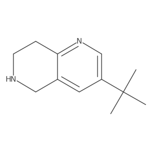 3-Tert-butyl-5,6,7,8-tetrahydro-1,6-naphthyridine Structure