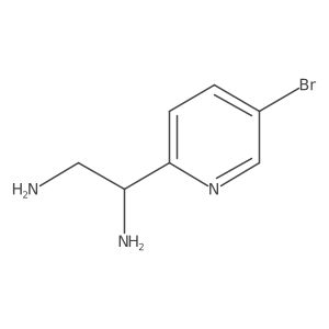 (S)-1-(5-Bromopyridin-2-yl)ethane-1,2-diamine Structure