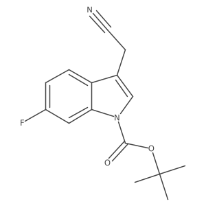 Tert-butyl 3-(cyanomethyl)-6-fluoro-1h-indole-1-carboxylate Structure