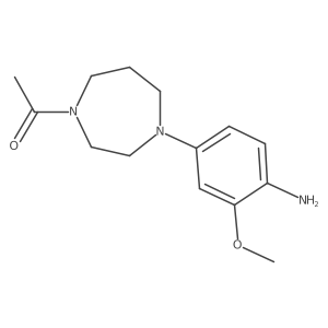 1-[4-(4-Amino-3-methoxyphenyl)-1,4-diazepan-1-yl]ethanone Structure