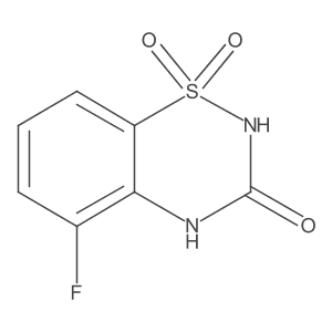 5-fluoro-3,4-dihydro-2H-1lambda6,2,4-benzothiadiazine-1,1,3-trione结构式